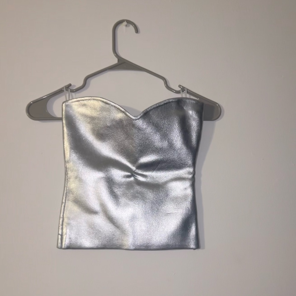 Silver Zara Top